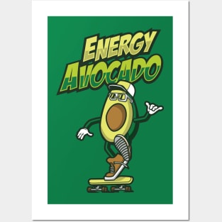 AVOCADO CARTOON Posters and Art